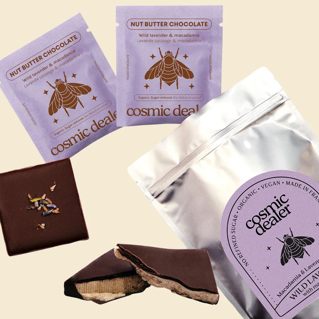 Wild Lavender & Macadamia Schokoladen – 8 Stück