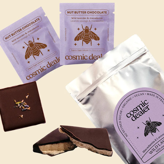 Schokolade Wild Lavender & Macadamia Schokoladen – 8 Stück