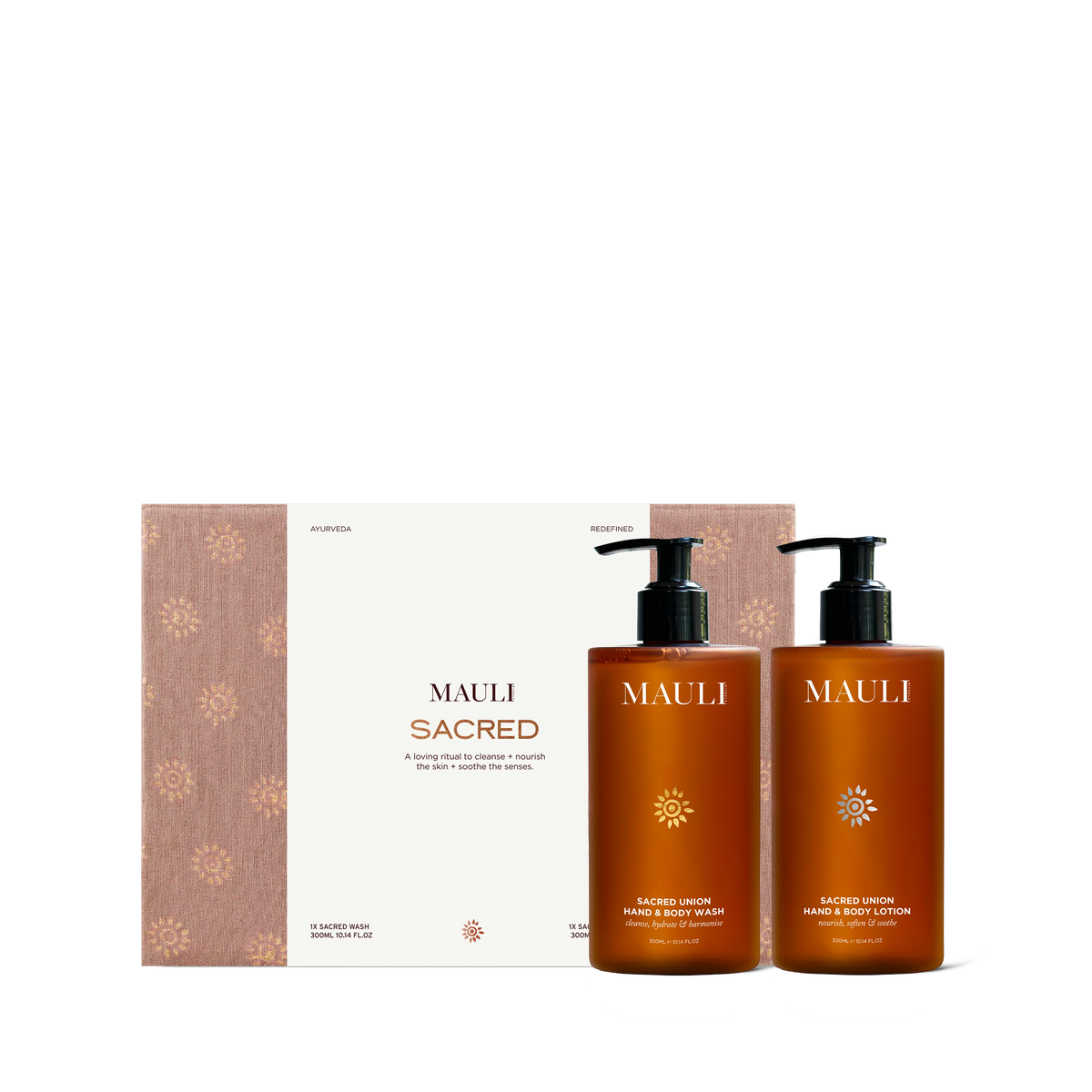 MAULI RITUALS Sacred Union Wash & Lotion Gift Set – Geschenkbox, Waschgel und Lotion