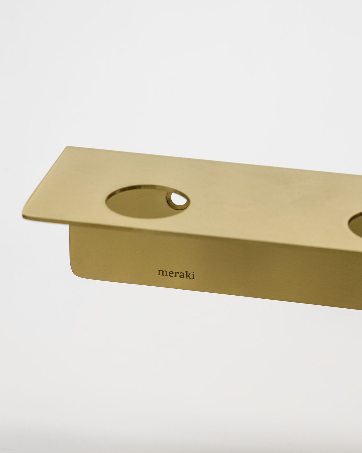 Meraki Flaschenhalter mit Haken Messing – Ansicht 3