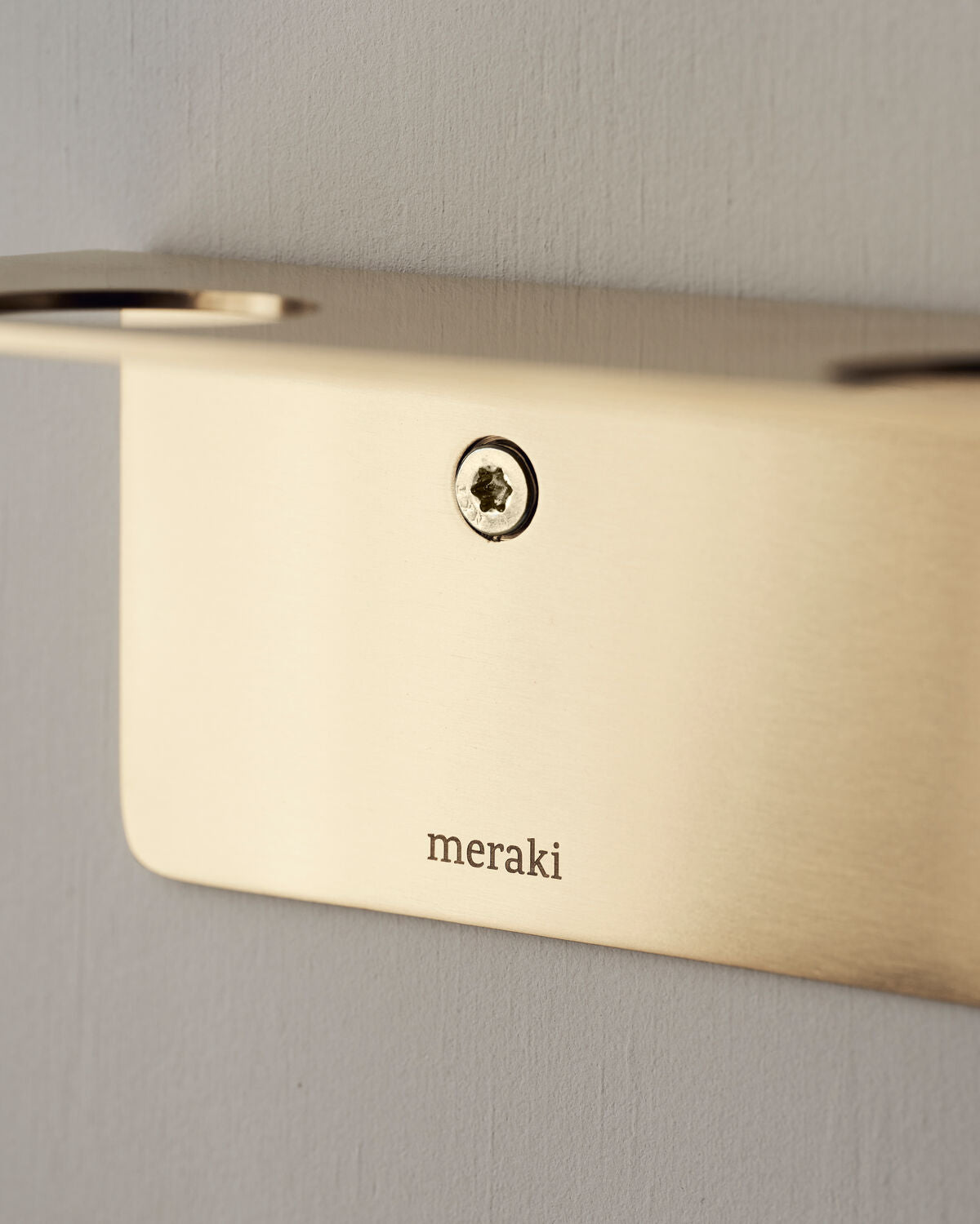 Meraki Flaschenhalter mit Haken Messing – Ansicht 6