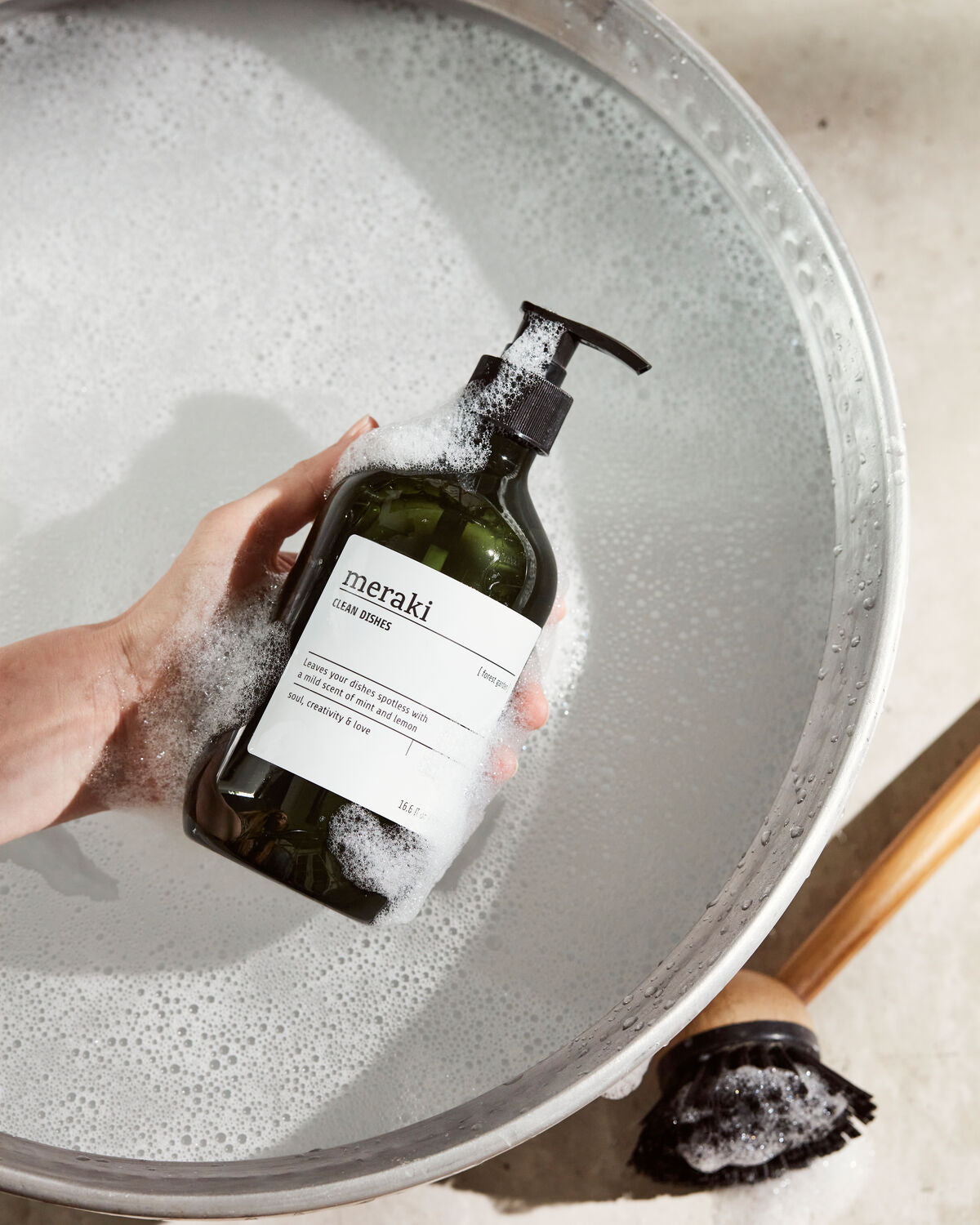 Meraki Forest Garden Spülmittel 490 ml Anwendung