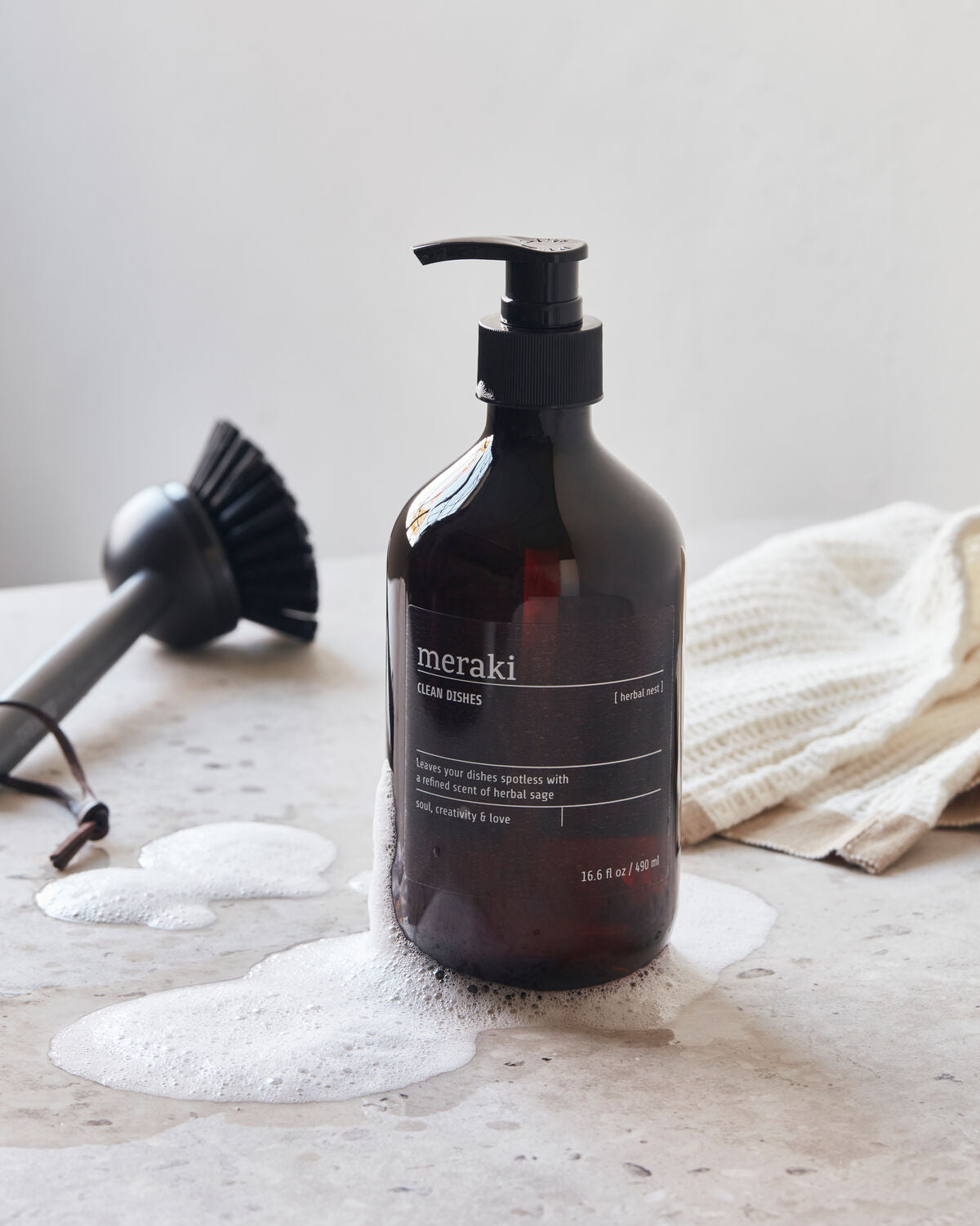 Meraki Herbal Nest Spülmittel 490 ml Anwendung