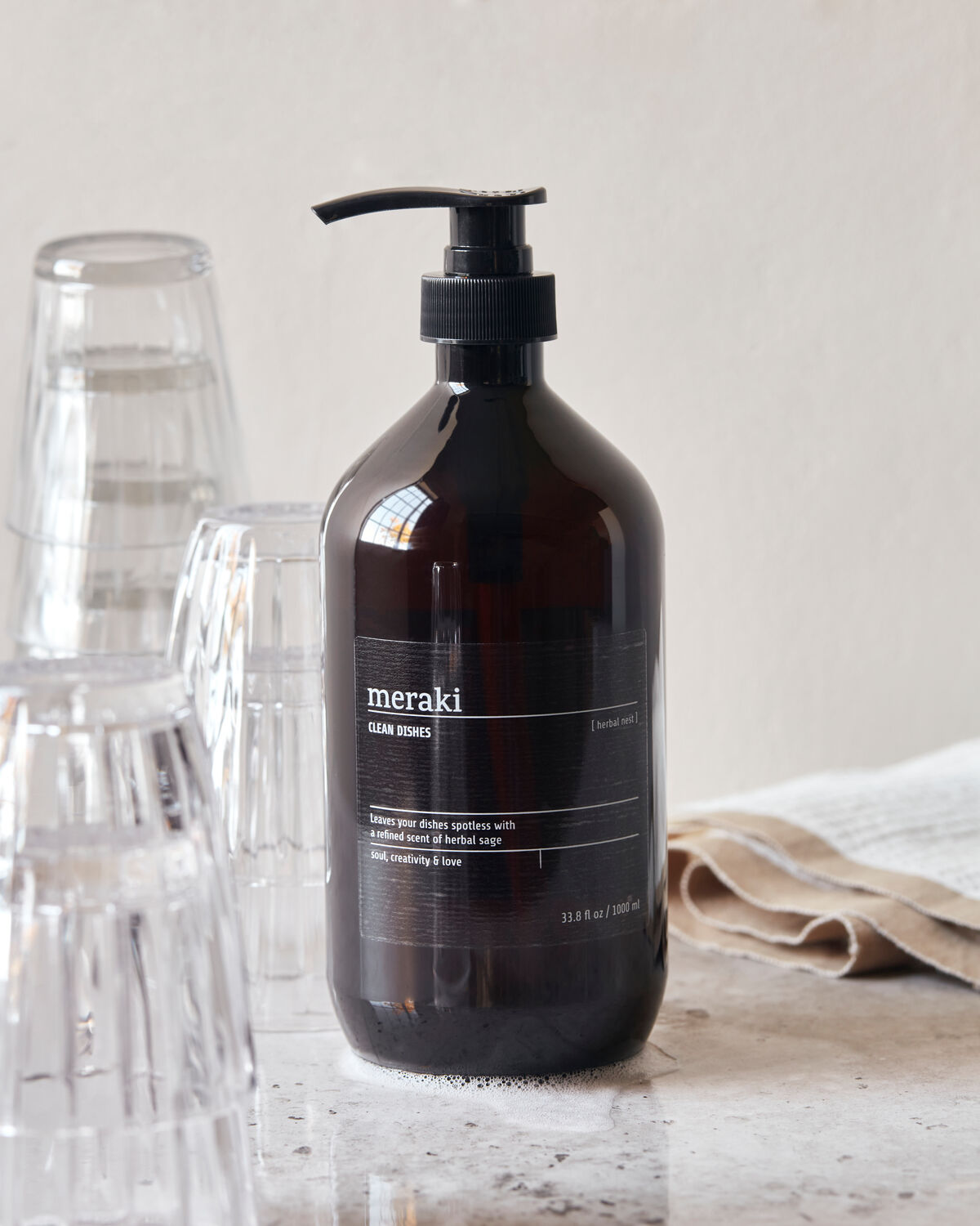 Meraki Herbal Nest Spülmittel 1 Liter Anwendung