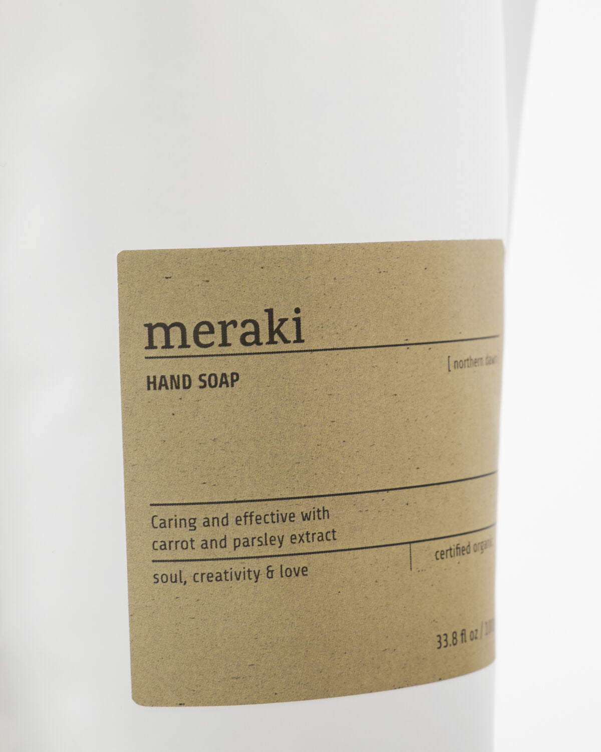 Meraki Northern Dawn Handseife 1 Liter Refill – Anwendung