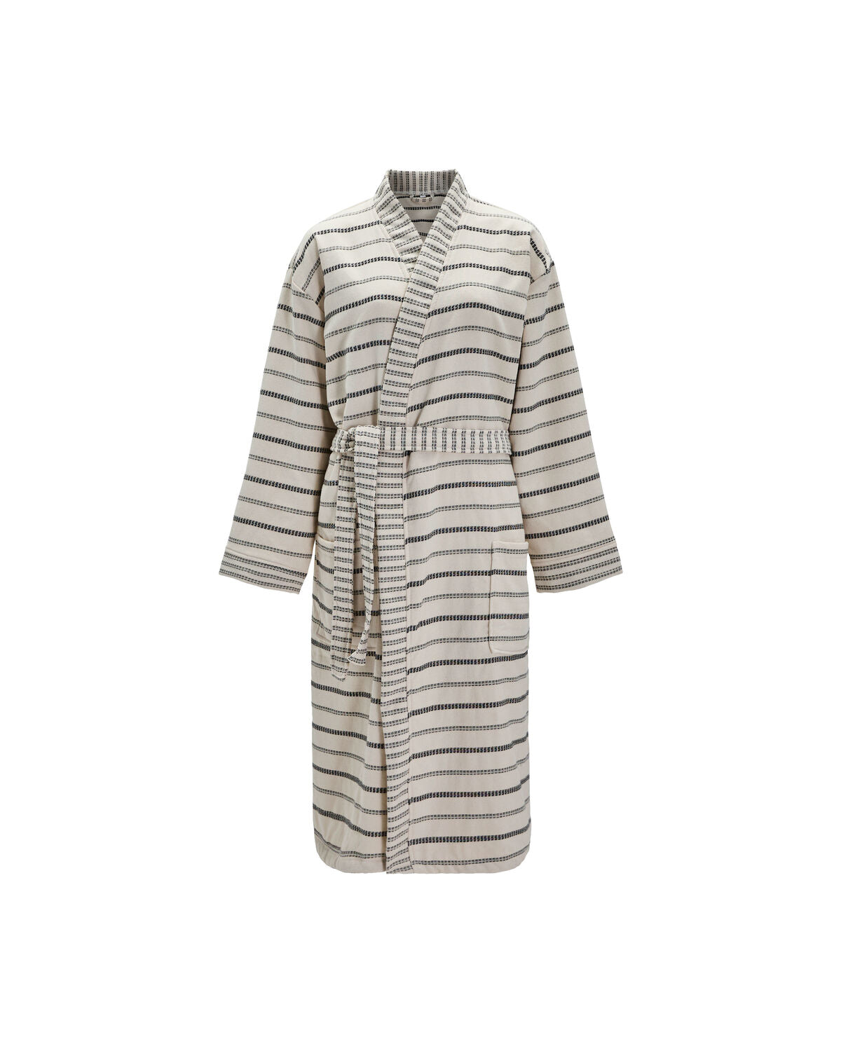Meraki True Bademantel Off-White/Schwarz, S/M – Ansicht 2