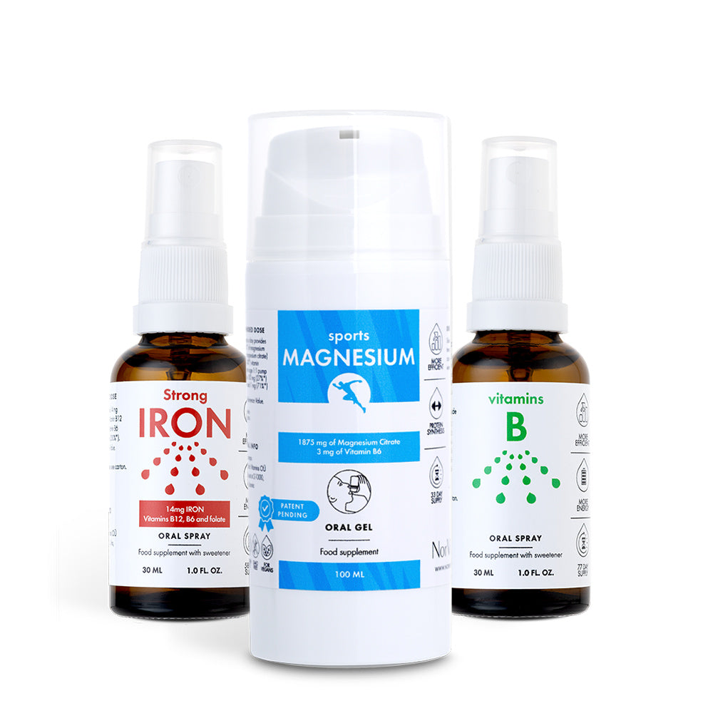 Norvita Sport Vitamin-Set – Eisen, Magnesium & B-Komplex – Produktansicht