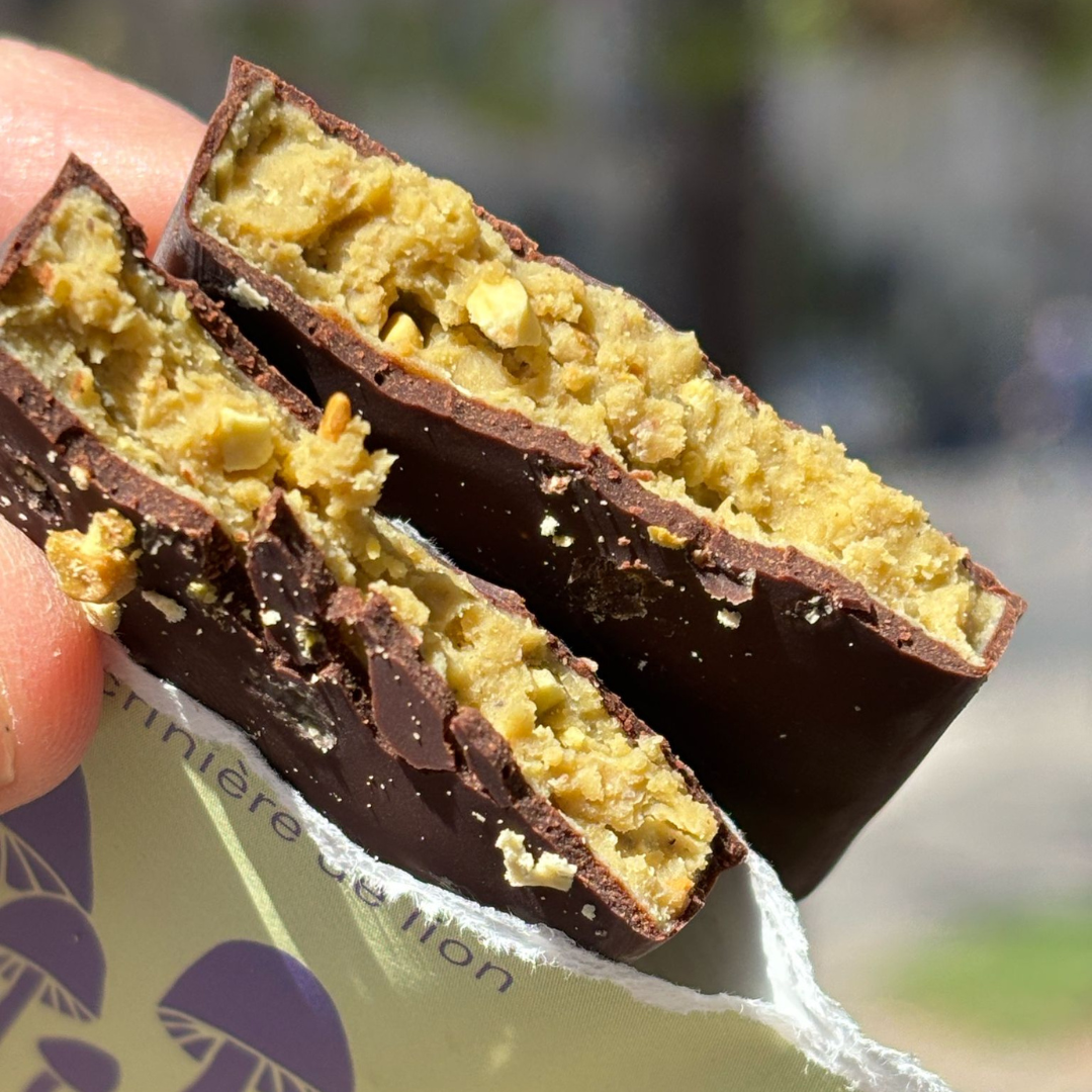 Pistachio & Lion's Mane Schokoladen – 8 Stück