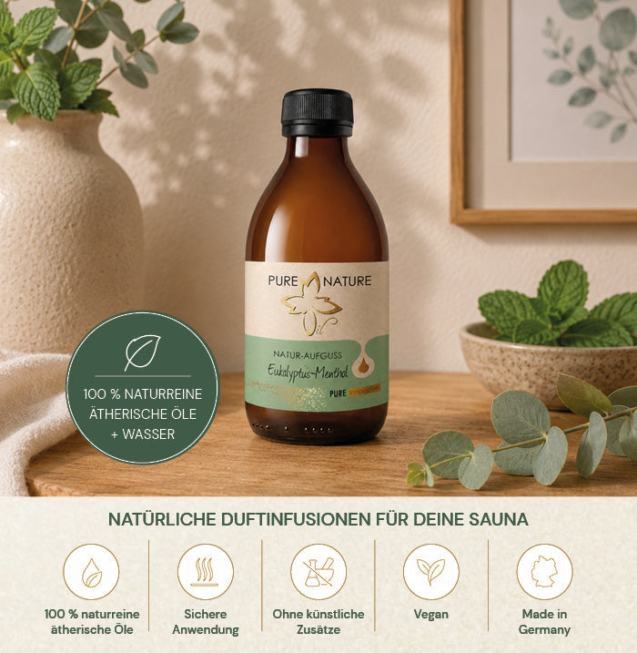 Pure Nature Oil Natur-Aufguss Eukalyptus-Menthol – Anwendung und Details