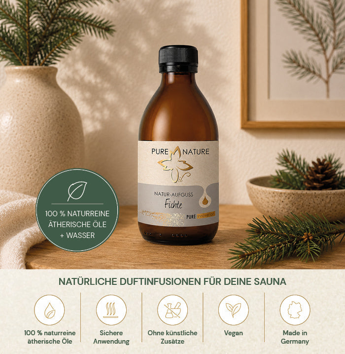 Pure Nature Oil Natur-Aufguss Fichte – Anwendung und Details