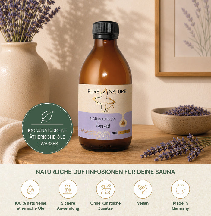 Pure Nature Oil Natur-Aufguss Lavendel – Anwendung und Details