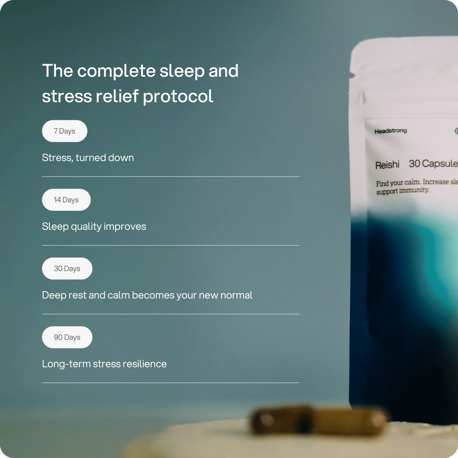 Reishi 2,500 mg capsules