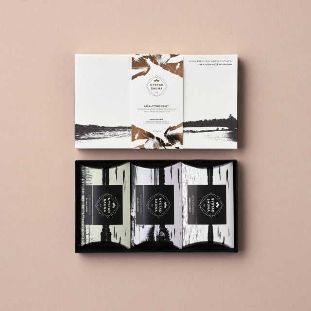 Nystad Sauna-Aufguss Geschenkset, 3 Düfte