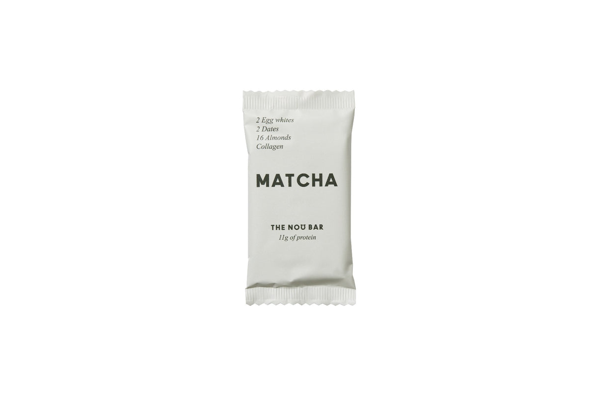 THE NO BAR Matcha – Verpackung, Detail oder Markenmoment