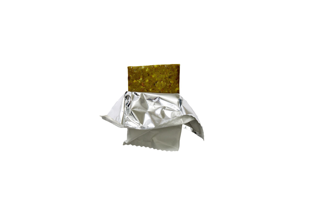 THE NO BAR Matcha – Verpackung, Detail oder Markenmoment