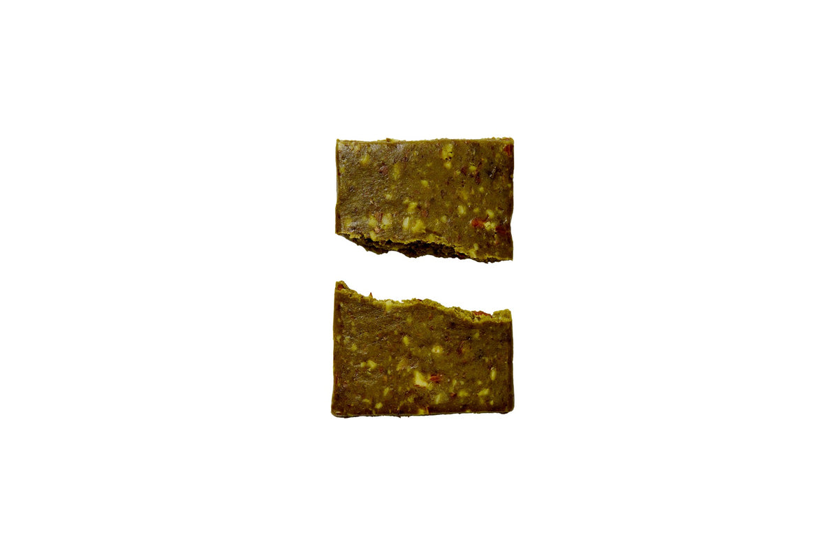 THE NO BAR Matcha – Verpackung, Detail oder Markenmoment