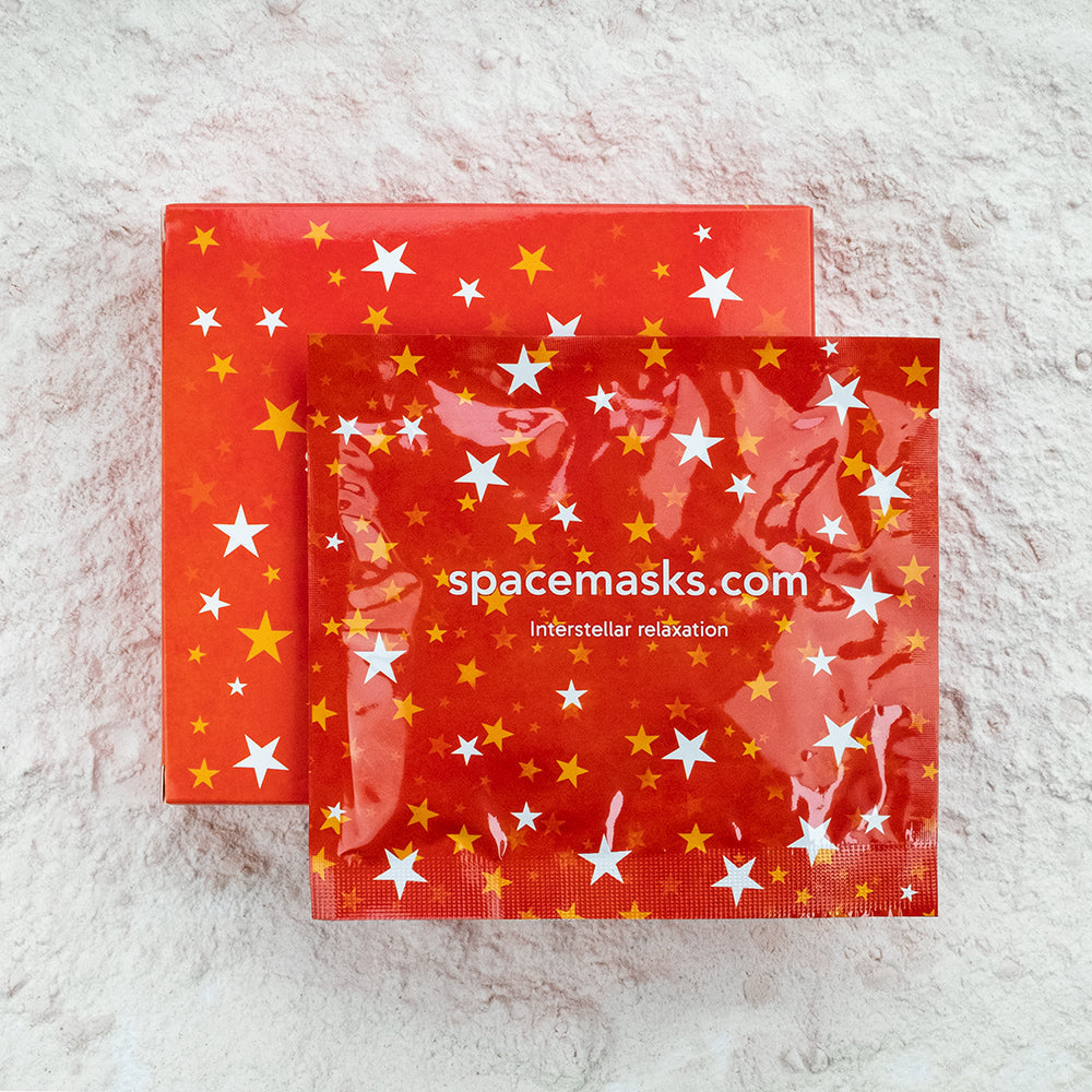 Spacemasks Orange und Grapefruit selbstwärmende Augenmasken 5er-Box