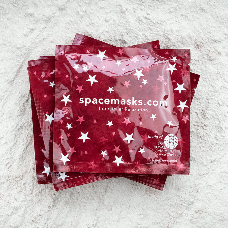 Spacemasks Rose Augenmaske Detailansicht