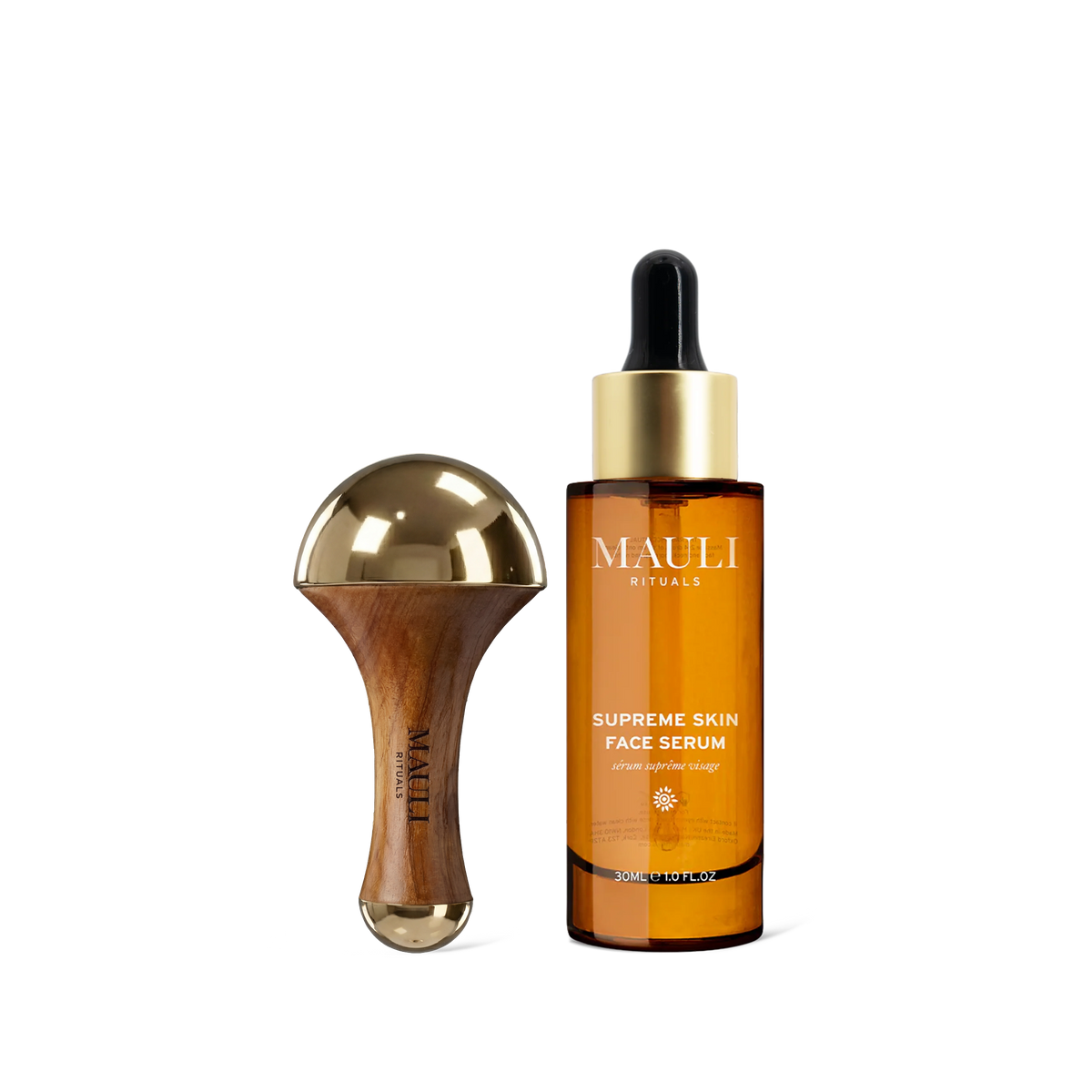 MAULI RITUALS Supreme Skin Sculpting Duo – Serum & Kansa-Tool