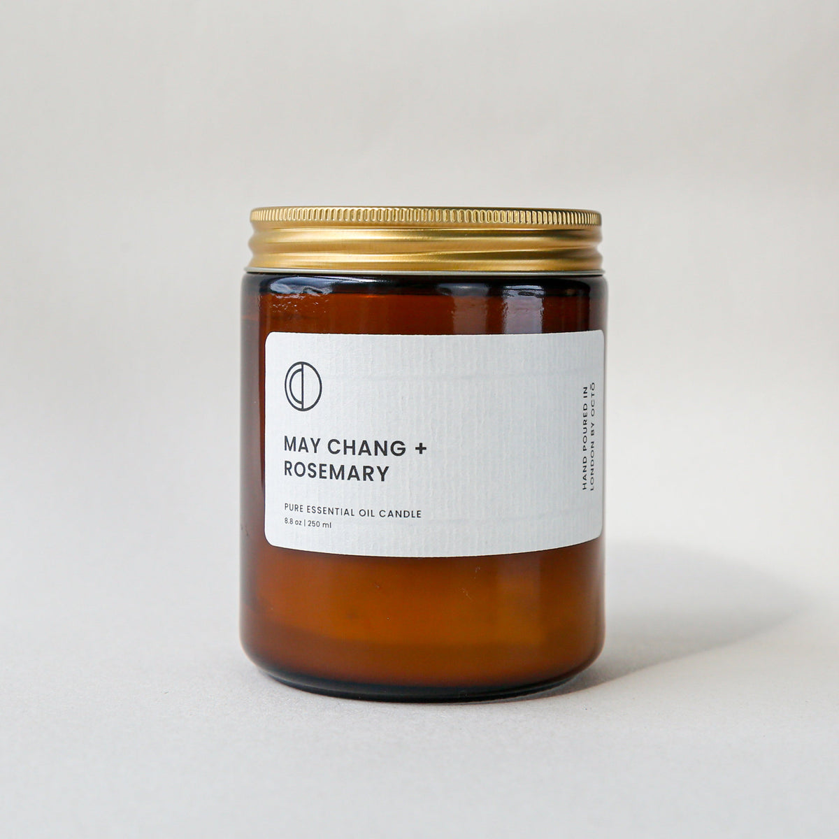 Octo London May Chang + Rosemary – Duftkerze im Braunglas