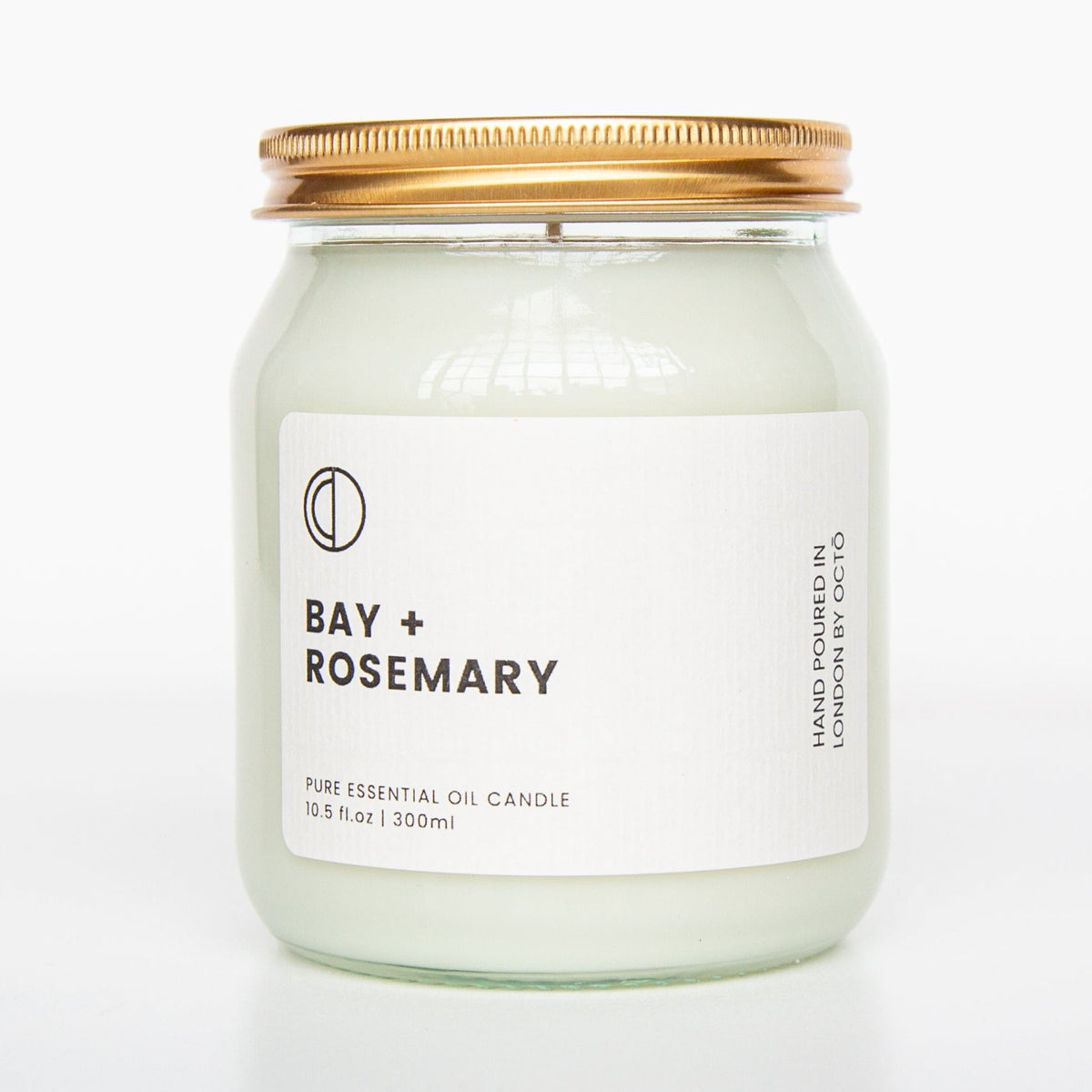 Octo London Bay + Rosemary – Duftkerze im Klarglas, 300 ml