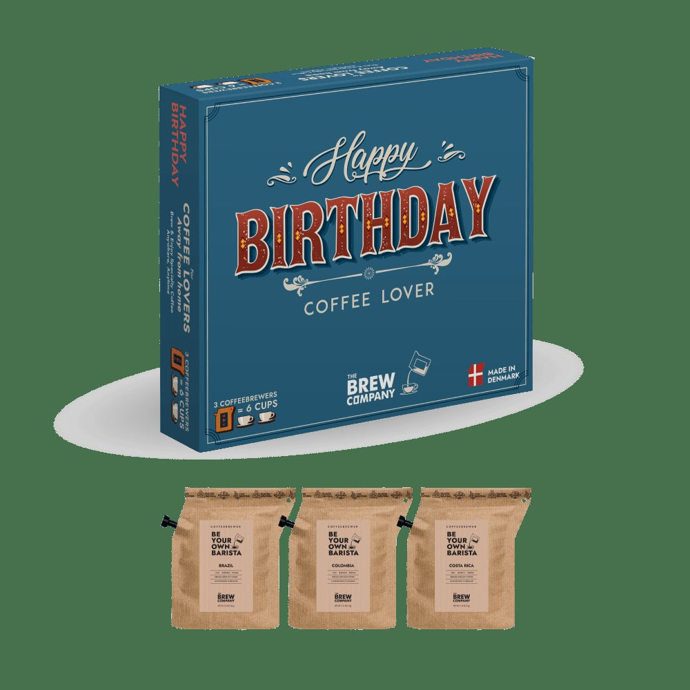 Kaffee-Geschenkset – Happy Birthday Specialty Coffee 3 Pcs Gift Box