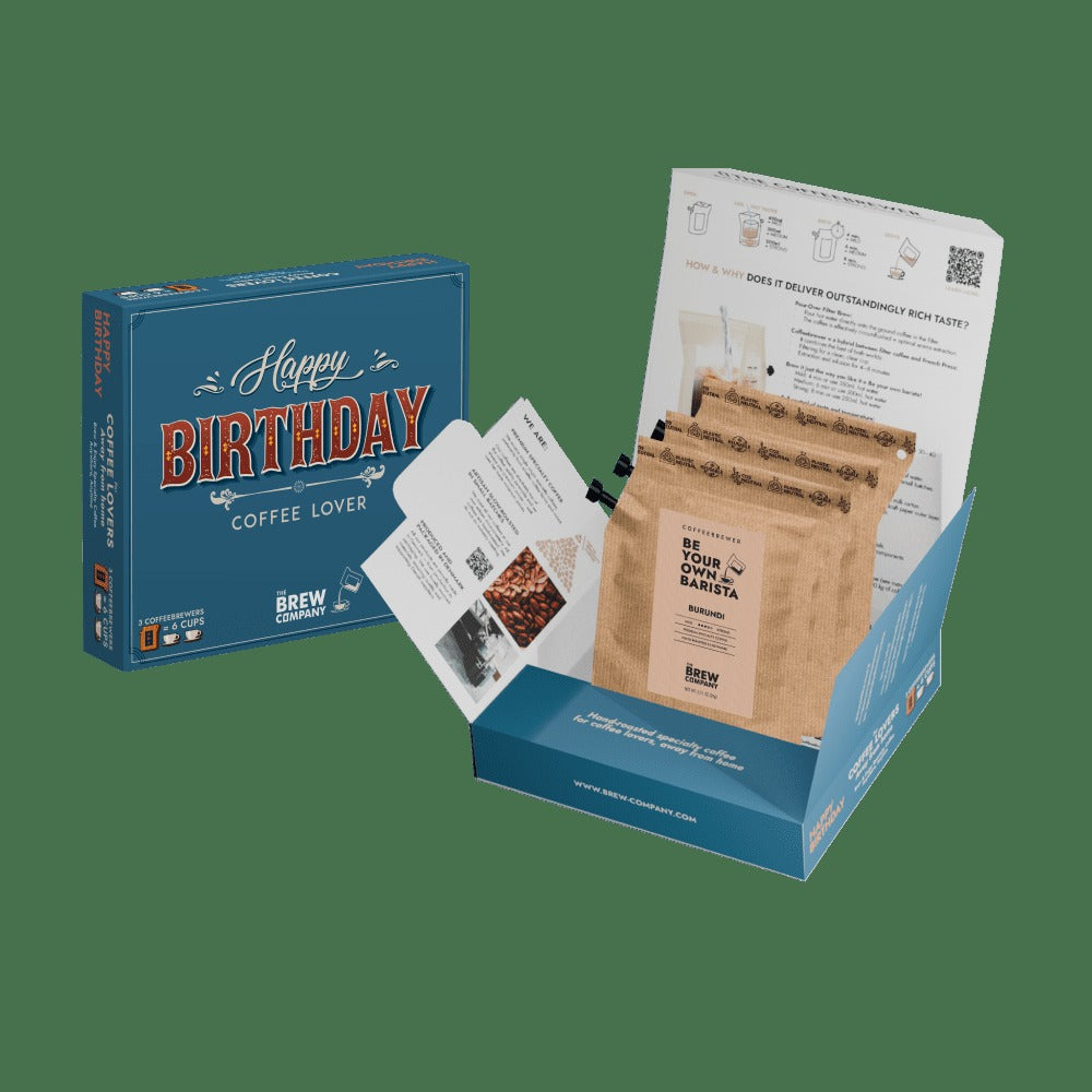Kaffee-Geschenkset – Happy Birthday Specialty Coffee 3 Pcs Gift Box
